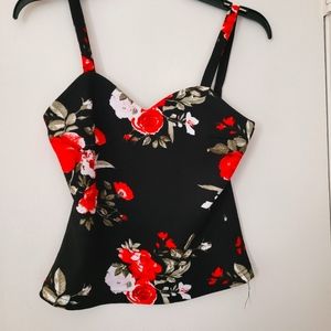 Shein Floral Crop Top